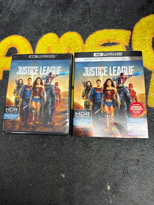 Justice League 4K + Blu Ray (New)