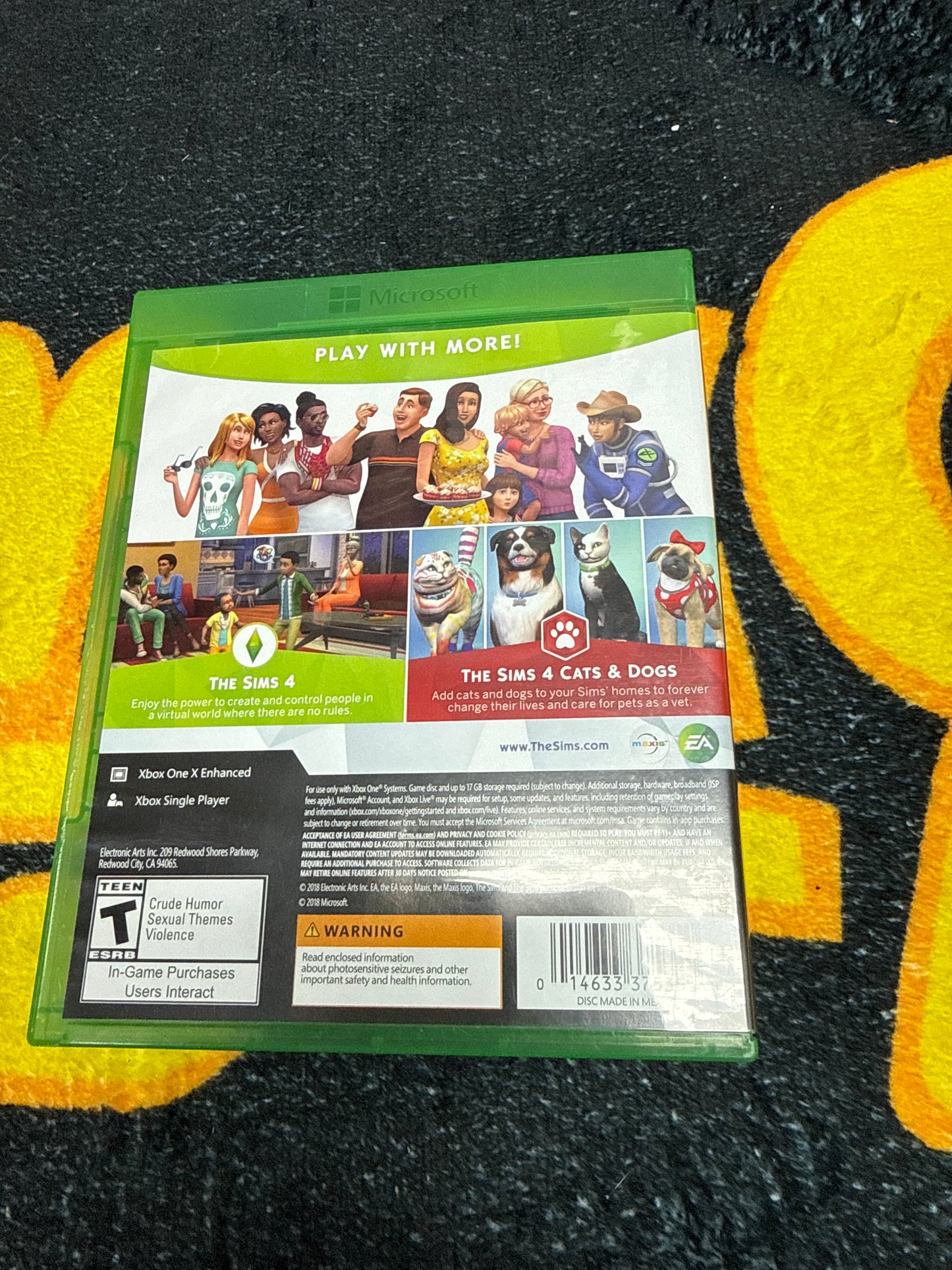 Sims 4 Bundle + Cats & Dogs for Microsoft Xbox One (Used)
