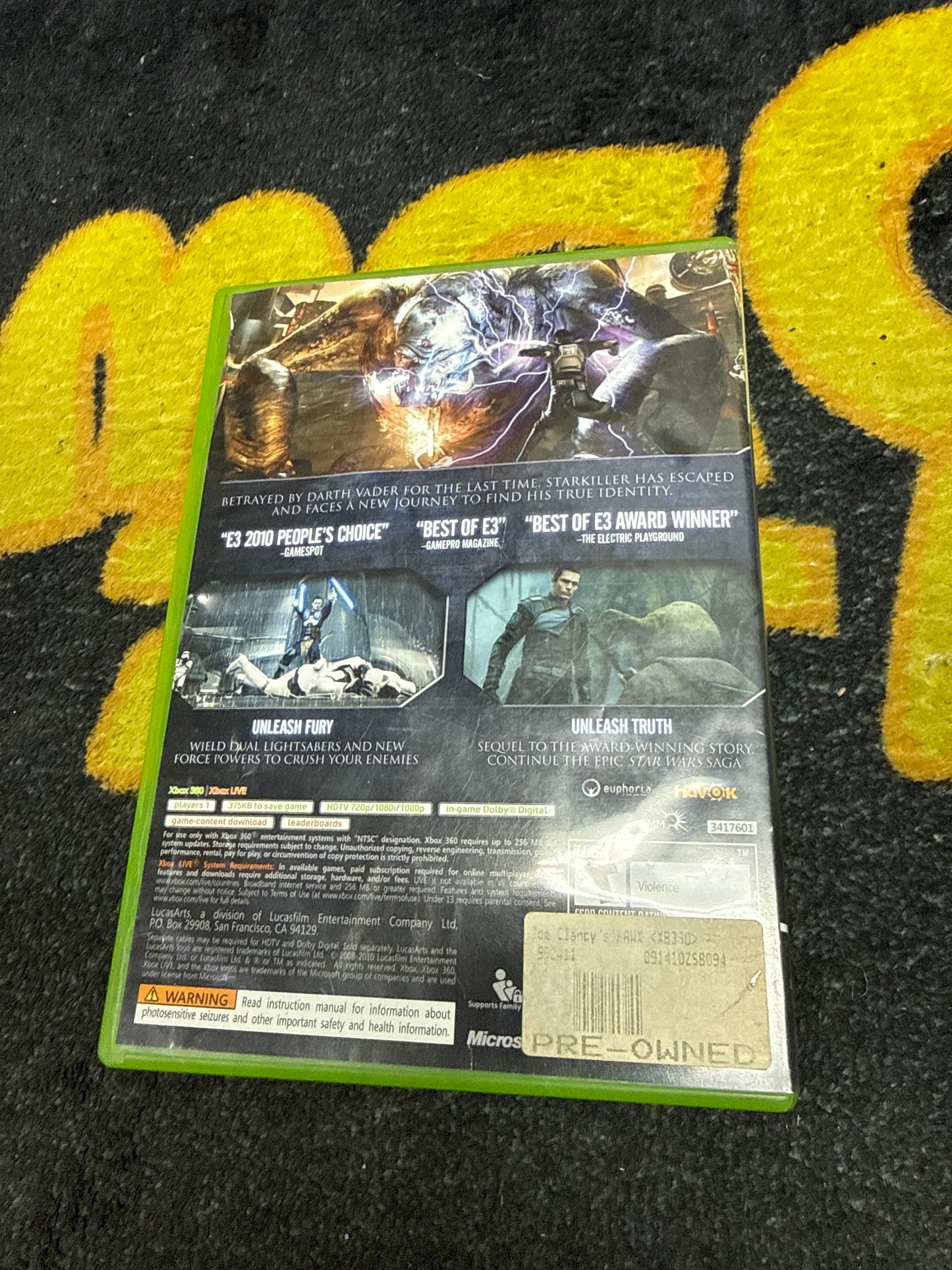 Star Wars The Force Unleashed II for Xbox 360 (Used)