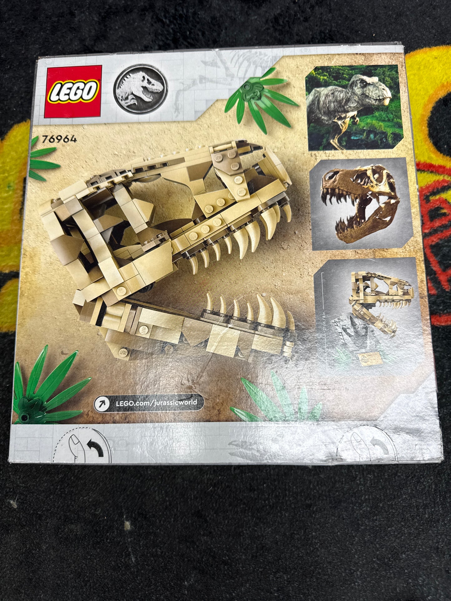 Jurassic World Dinosaur Fossils: T.Rex Skull Lego 76964 (New)