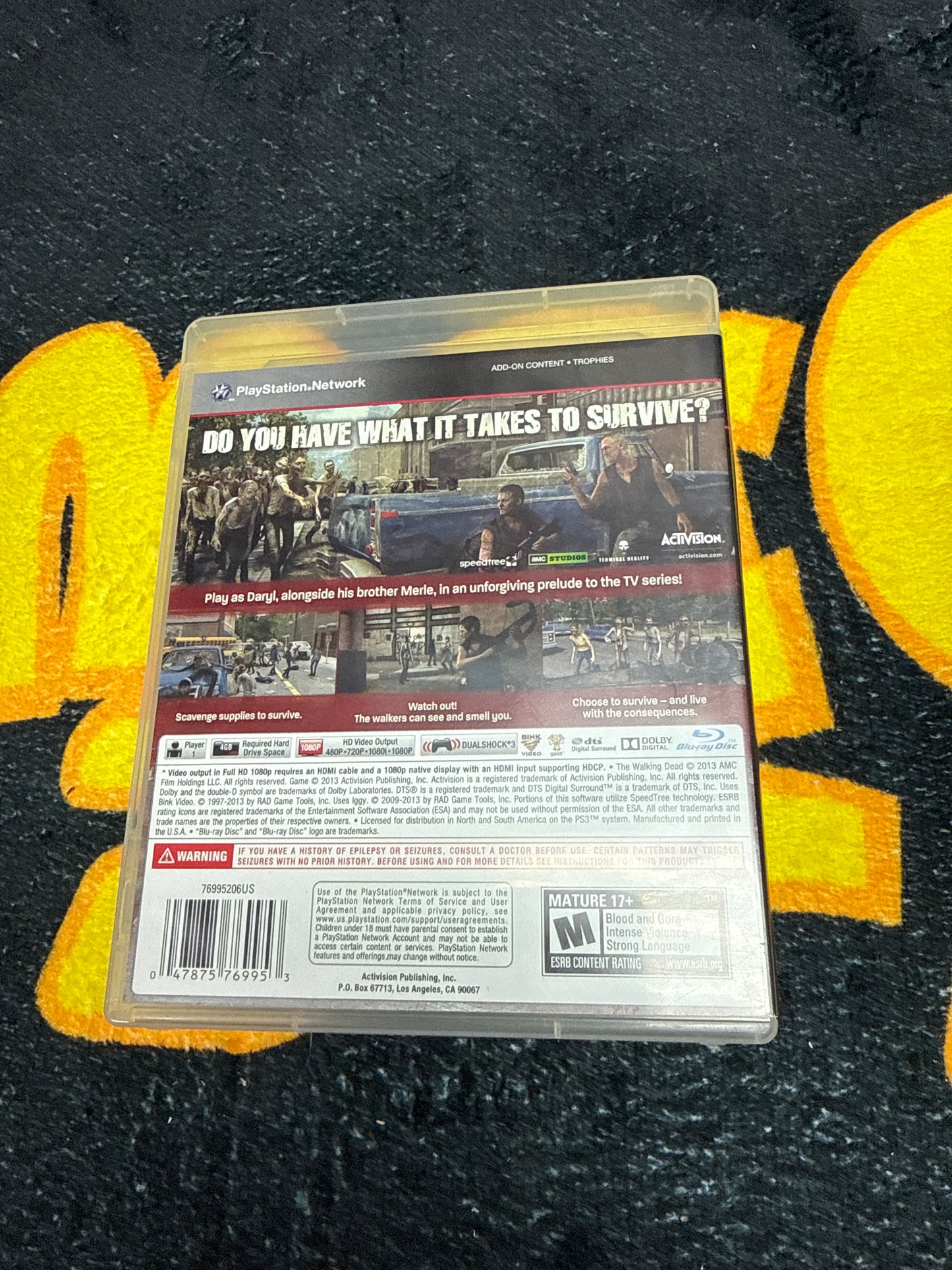 Walking Dead Survival Instinct for Sony PlayStation 3 (Used)
