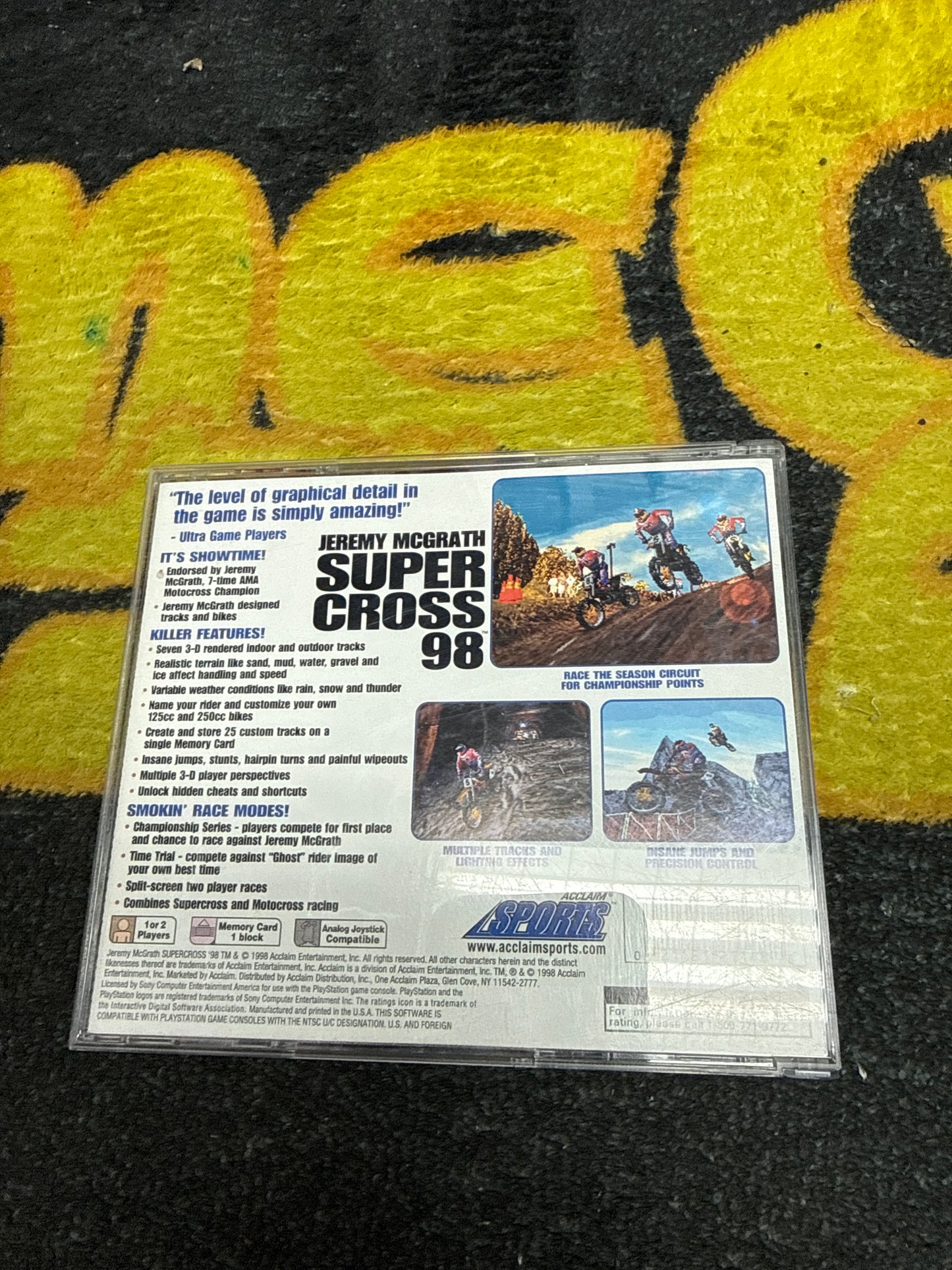 Jeremy McGrath Super Cross 98 for Sony PlayStation (Used)