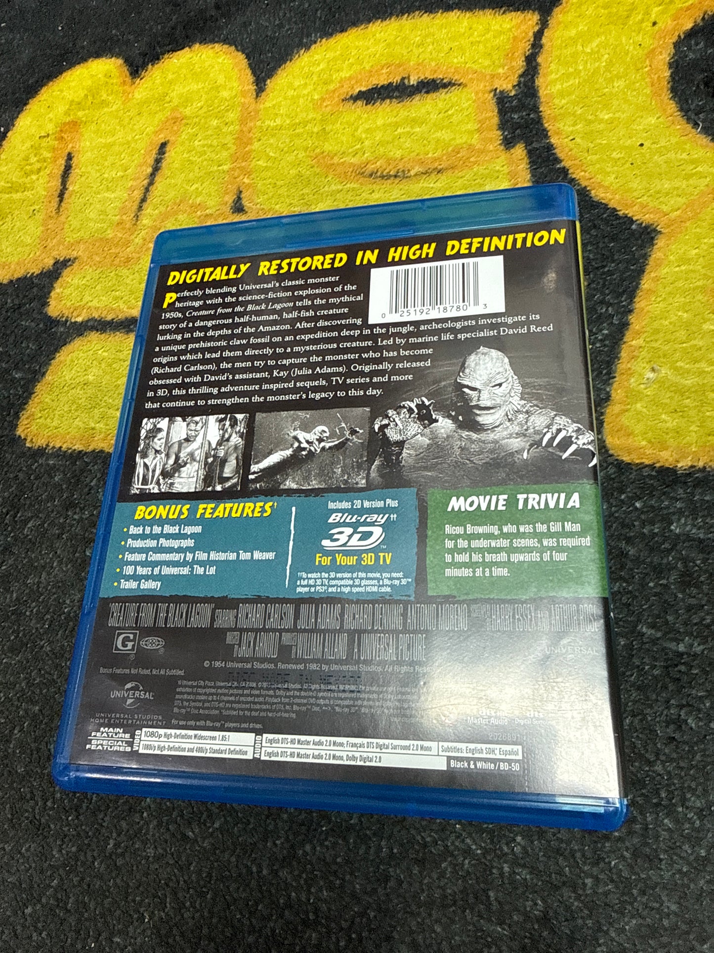 Creature from the Black Lagoon 3D Blu Ray + Blu Ray (Used)