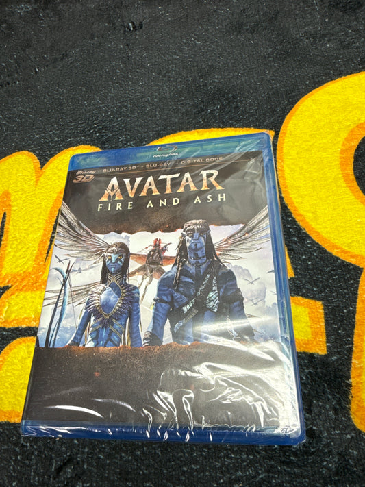 Avatar Fire and Ash 3D Blu Ray + Blu Ray + Digital (New)