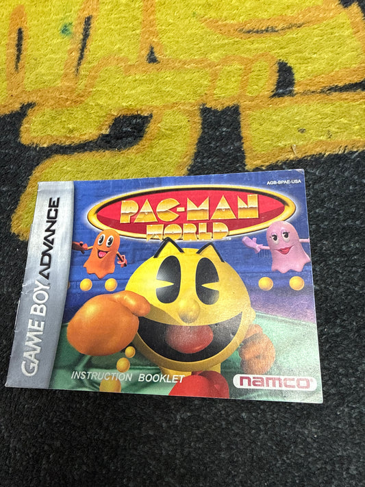 Pac-Man World INSTRUCTIONS ONLY for Nintendo Gameboy Advance (Used)