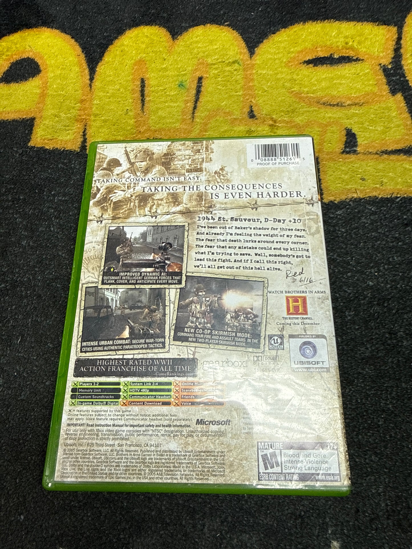 Brothers in Arms Earned in Blood for Microsoft Xbox (Used)