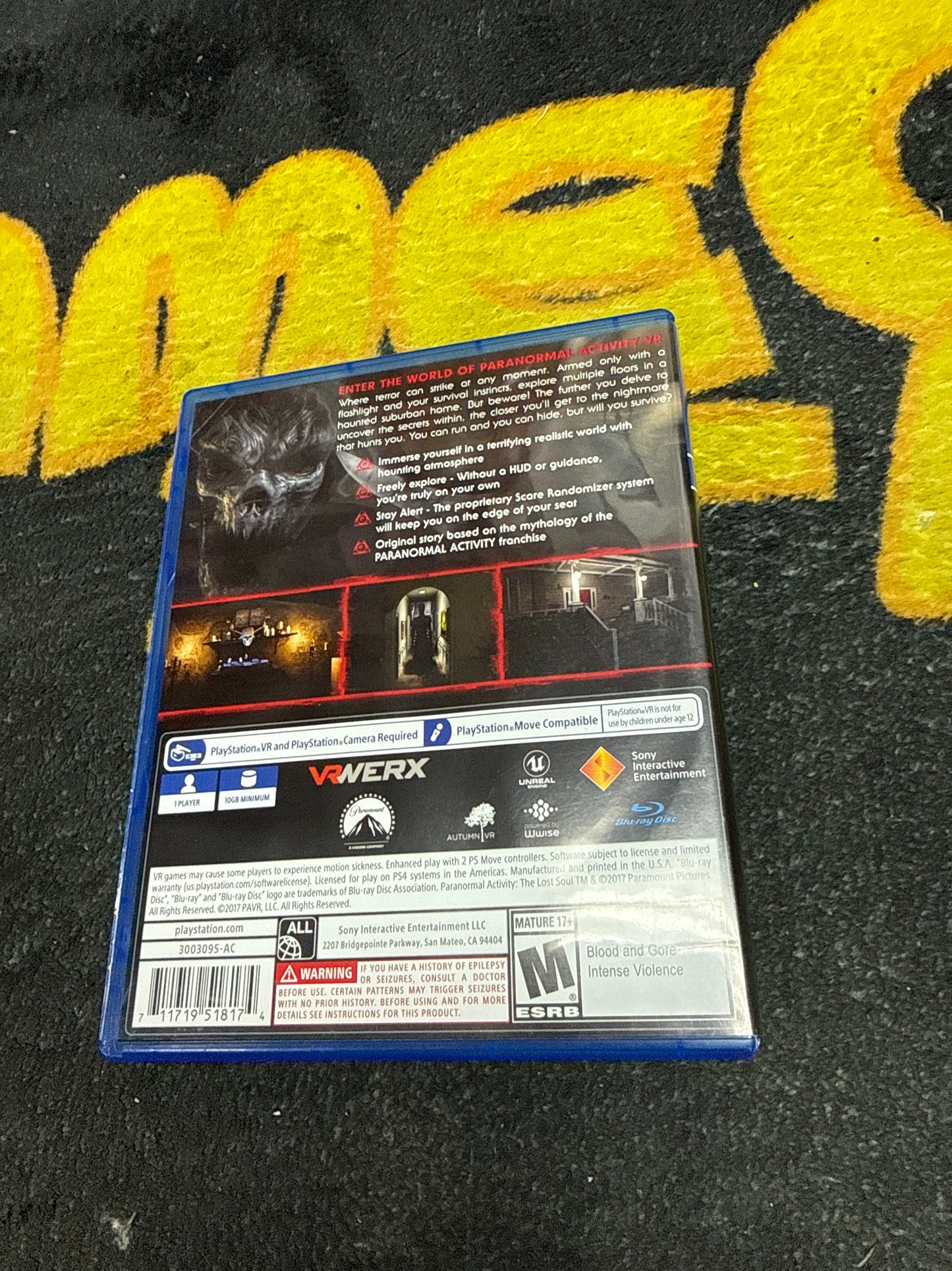 Paranormal Activity The Lost Soul for Sony PlayStation 4 (VR) (Used)