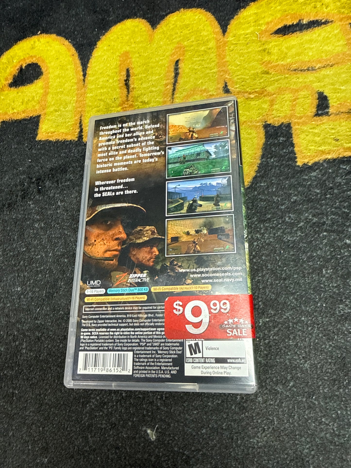 SOCOM U.S. Navy Seals FireTeam Bravo for Sony PSP (Used)