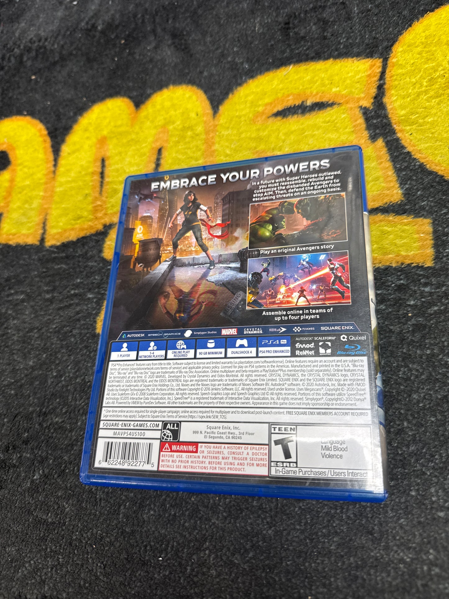 Marvel Avengers for Sony PlayStation 4 (Used)