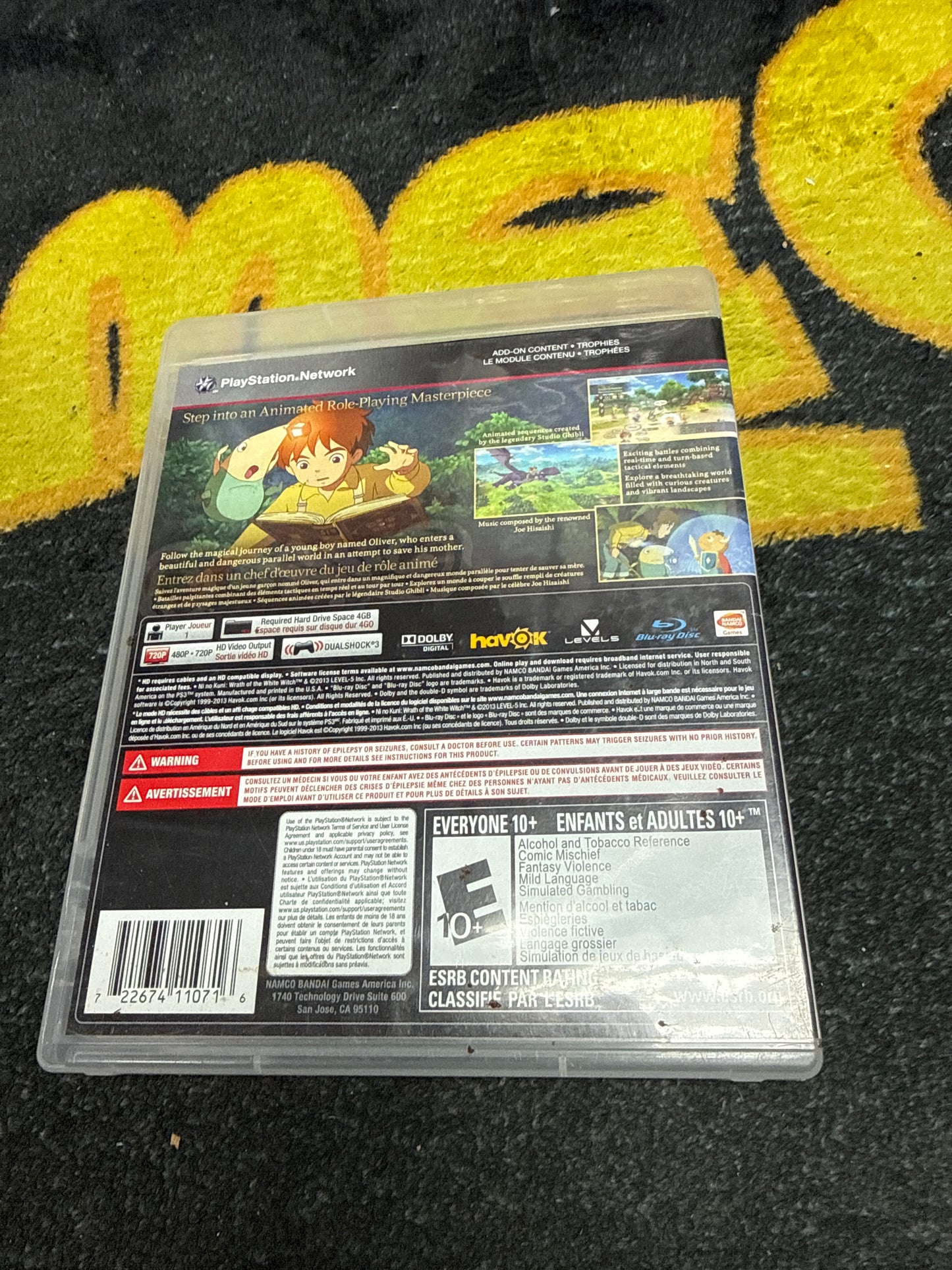 Ni No Kuni Wrath of the White Witch for Sony PlayStation 3 (Used)