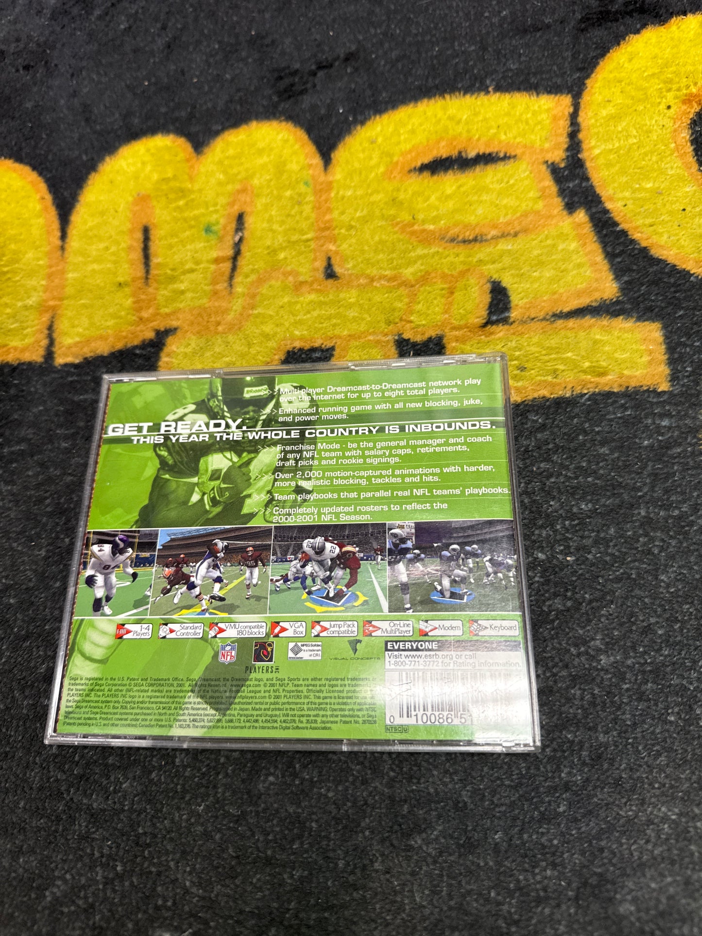 NFL 2K1 (Sega All Stars) for Sega Dreamcast (Used)