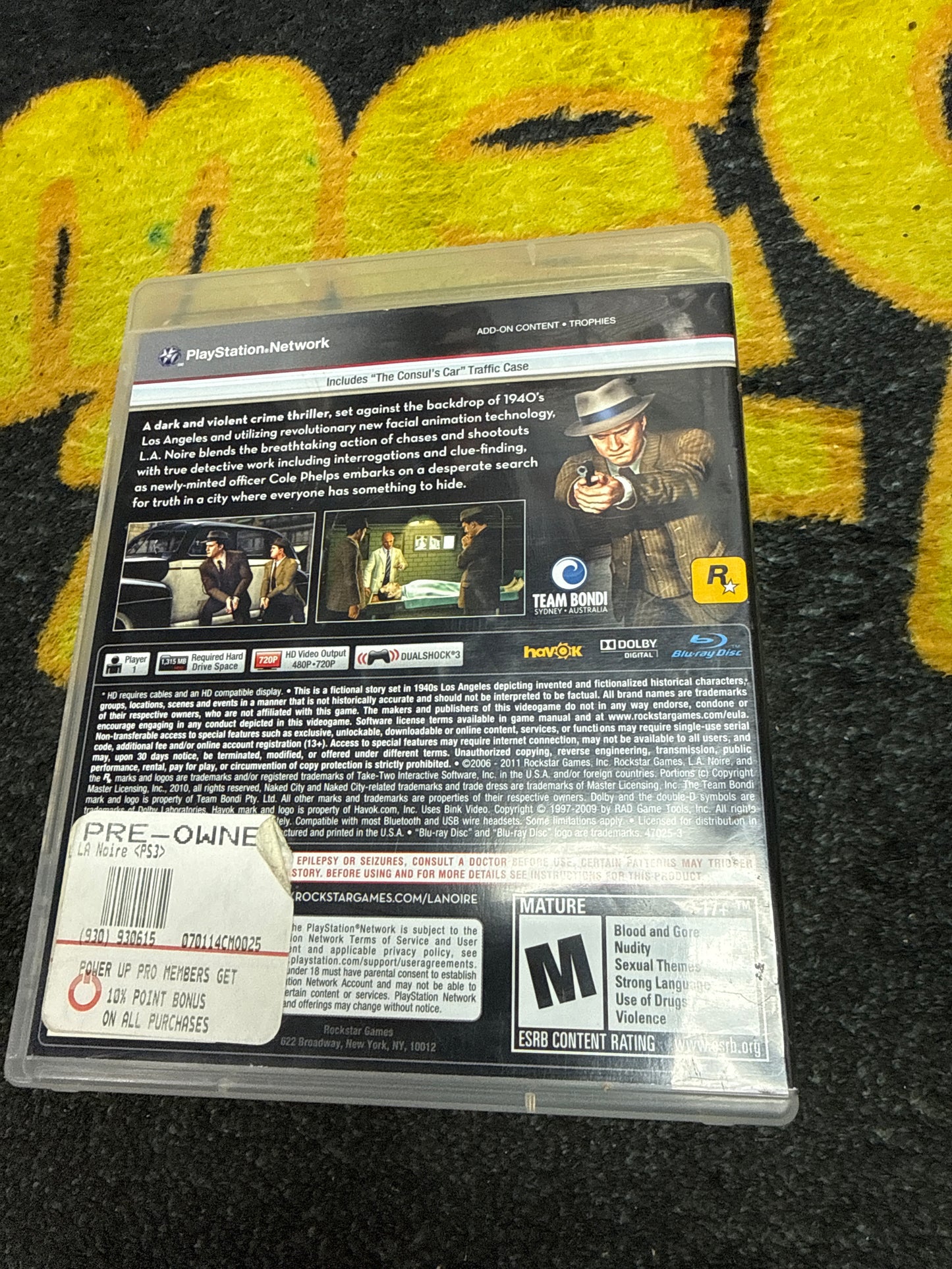 L.A. Noire with Badge Pursuit Challenge (EB Preorder Exclusive) for Sony Playstation 3 (Used)