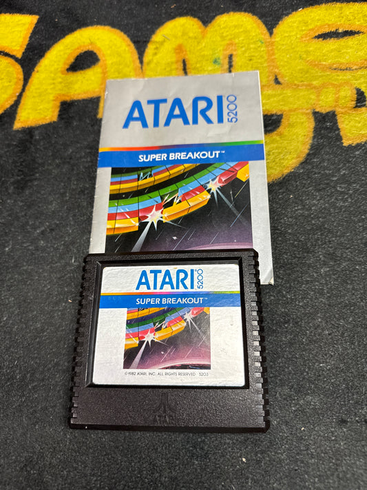 Super Breakout with Instructions for Atari 5200 (Used)