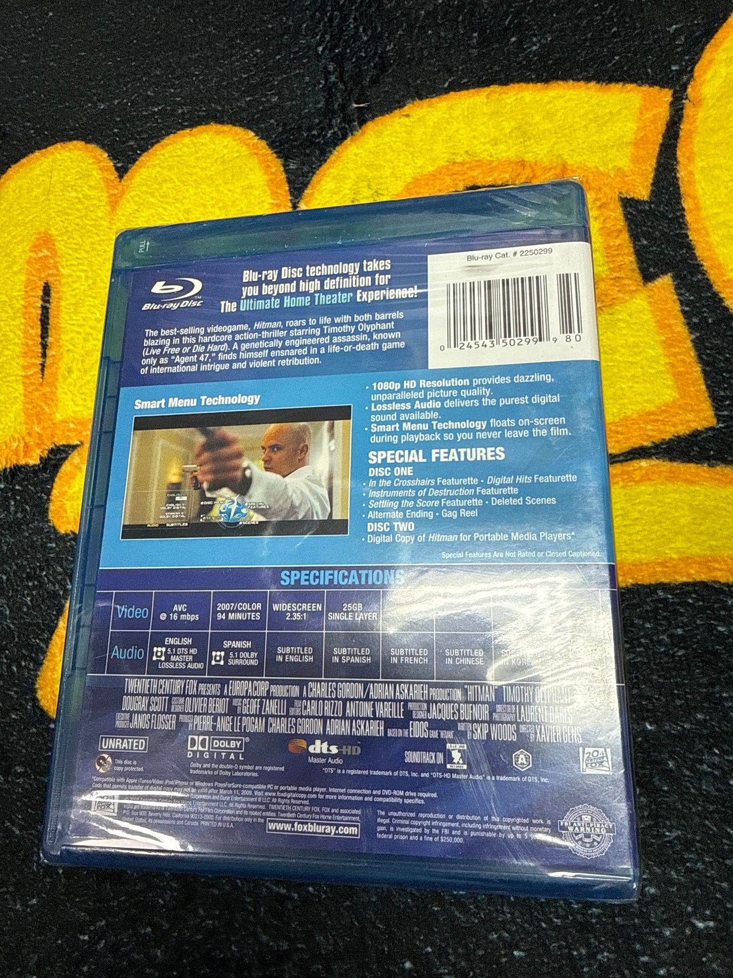 Hitman Unrated Blu Ray (New)
