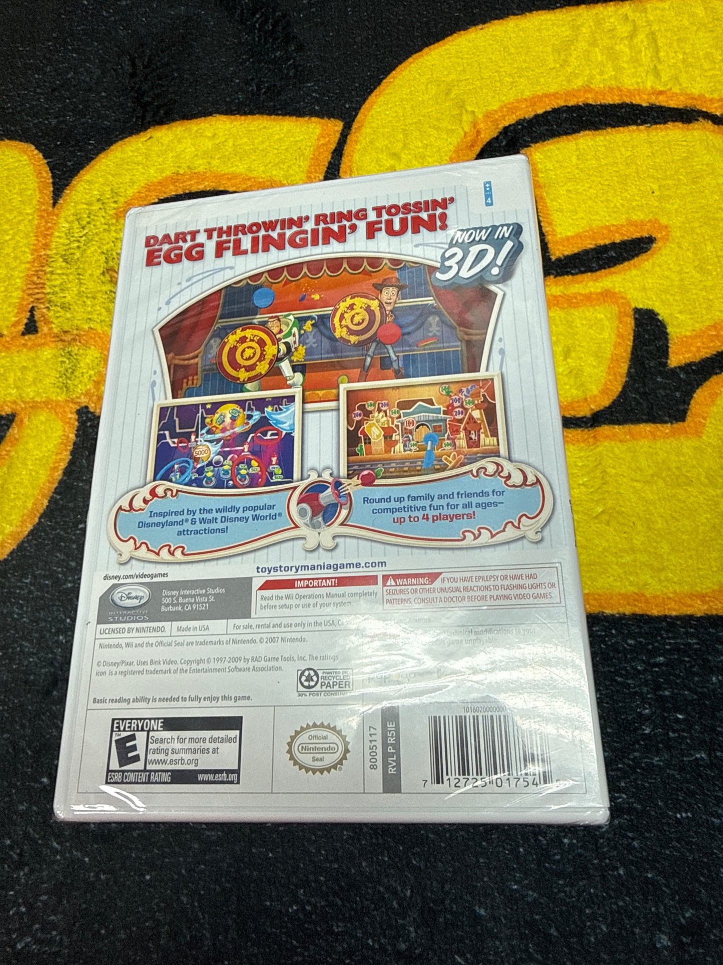 Toy Story Mania with 3D Glasses for Nintendo Wii (New)