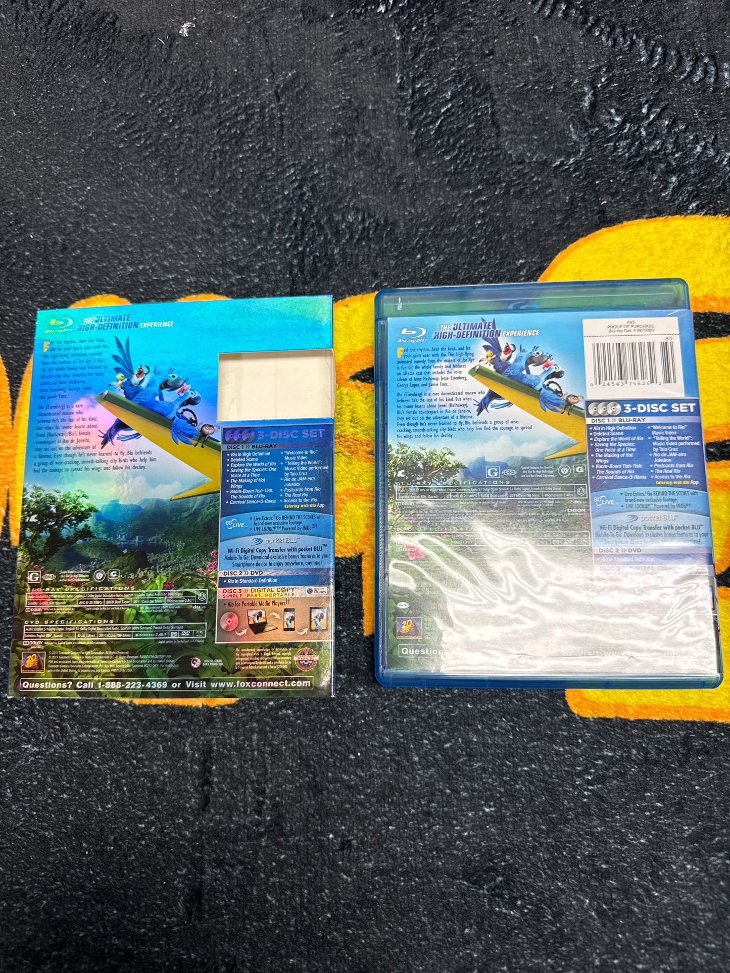Rio Blu Ray + DVD with Slip Cover (Used)