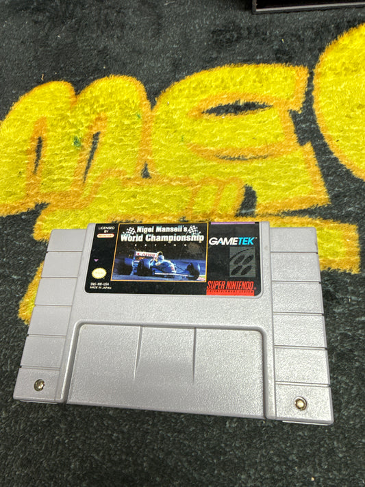 Nigel Mansell’s World Championship Racing for Super Nintendo SNES (Used)