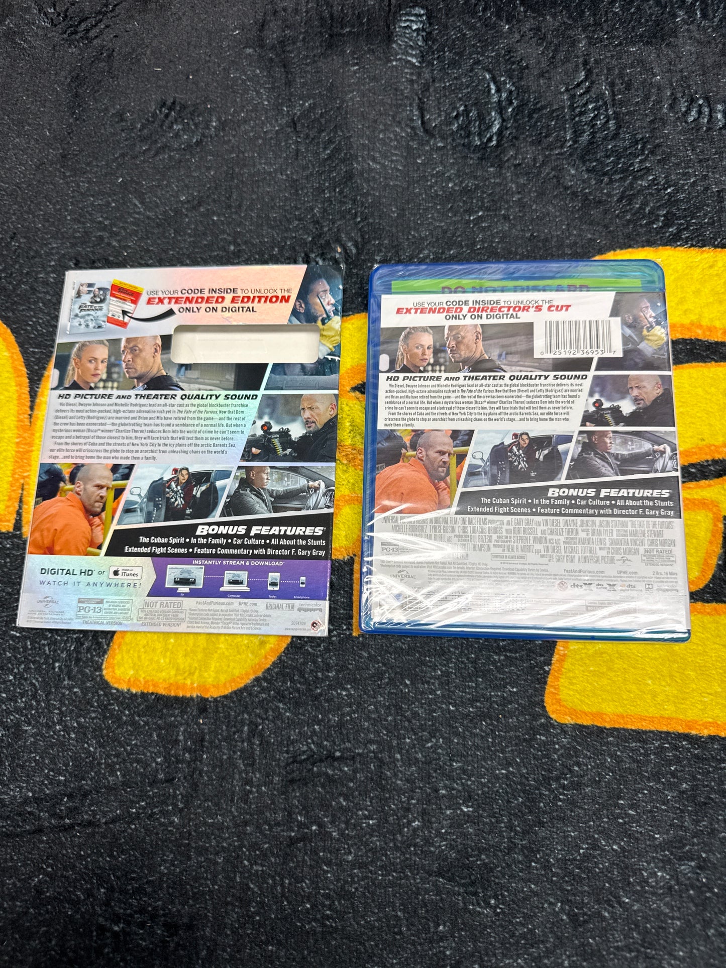 The Fate of the Furious with Slip Cover Blu Ray + DVD (New)