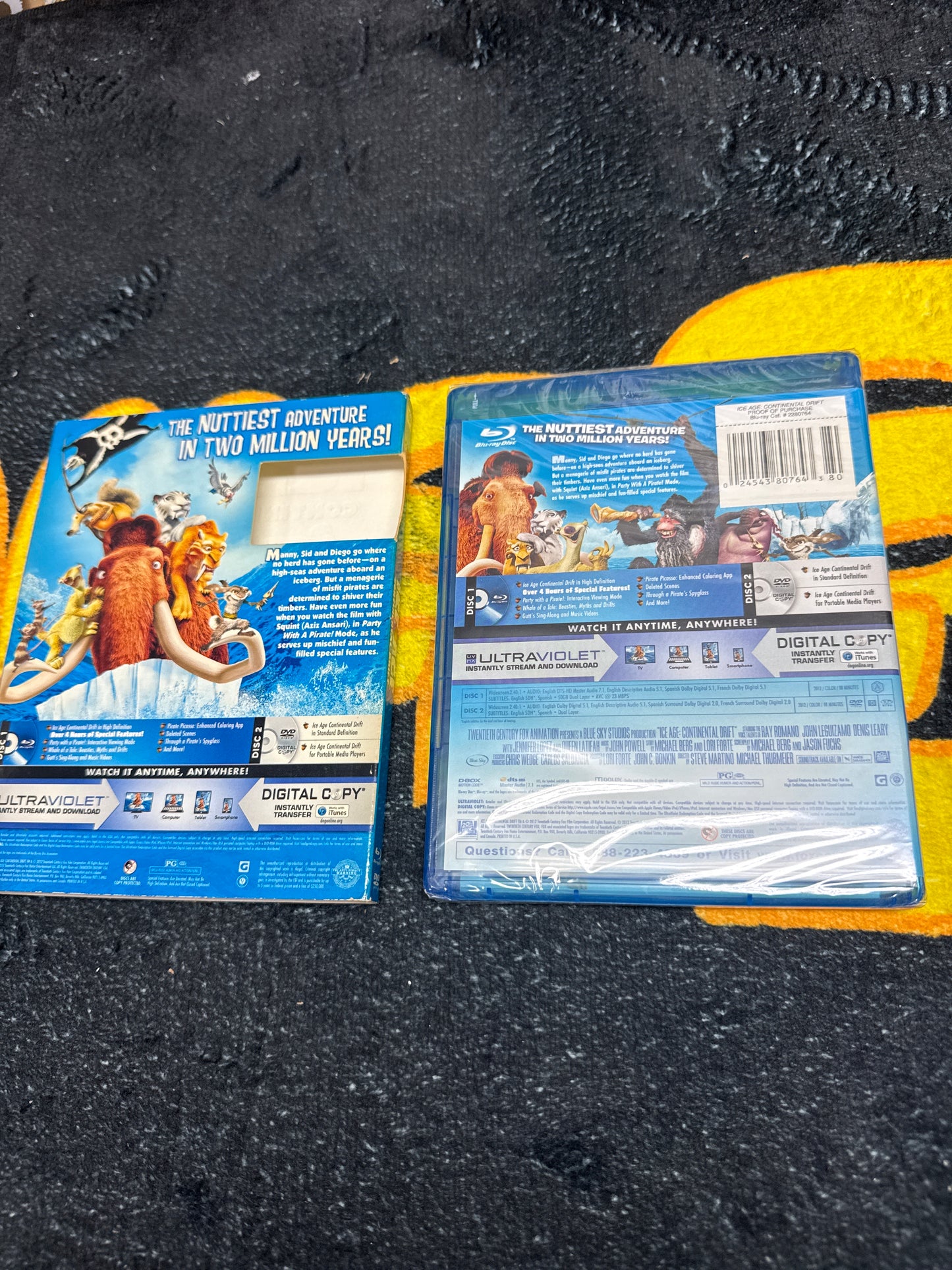 Ice Age Continental Drift with Slip Cover Blu Ray + DVD (New)