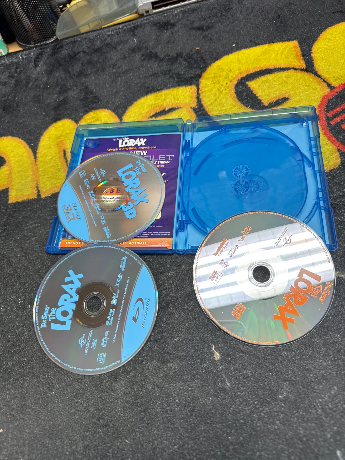 The Lorax 3D Blu Ray 3D + Blu Ray + DVD (Used)