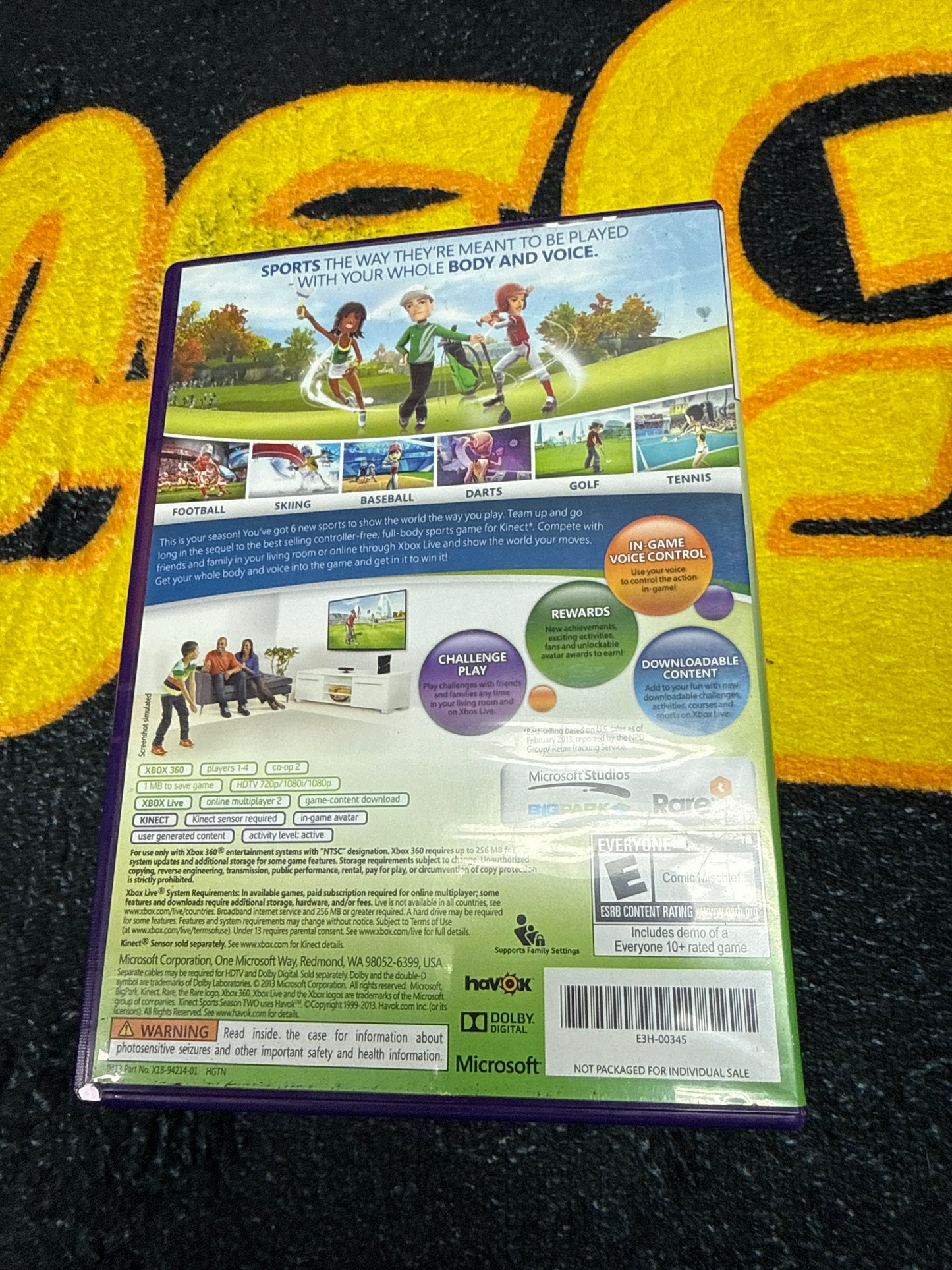 Kinect Sports Season Two for Microsoft Xbox 360 (Used)