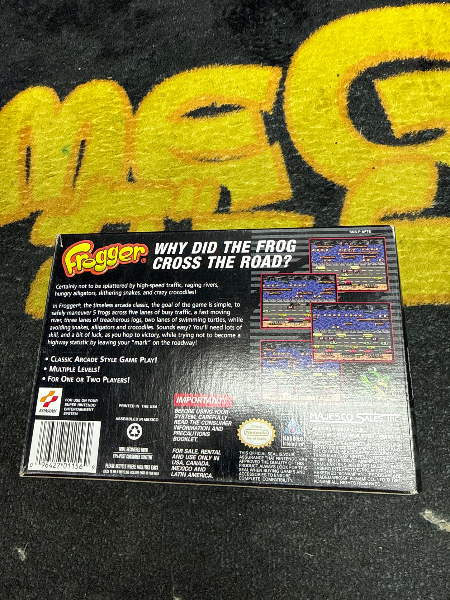 Frogger for Super Nintendo SNES (Used)