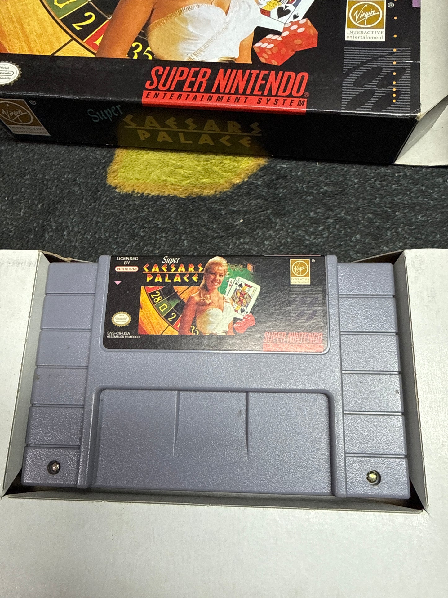 Super Caesar’s Palace for Super Nintendo SNES (Used)