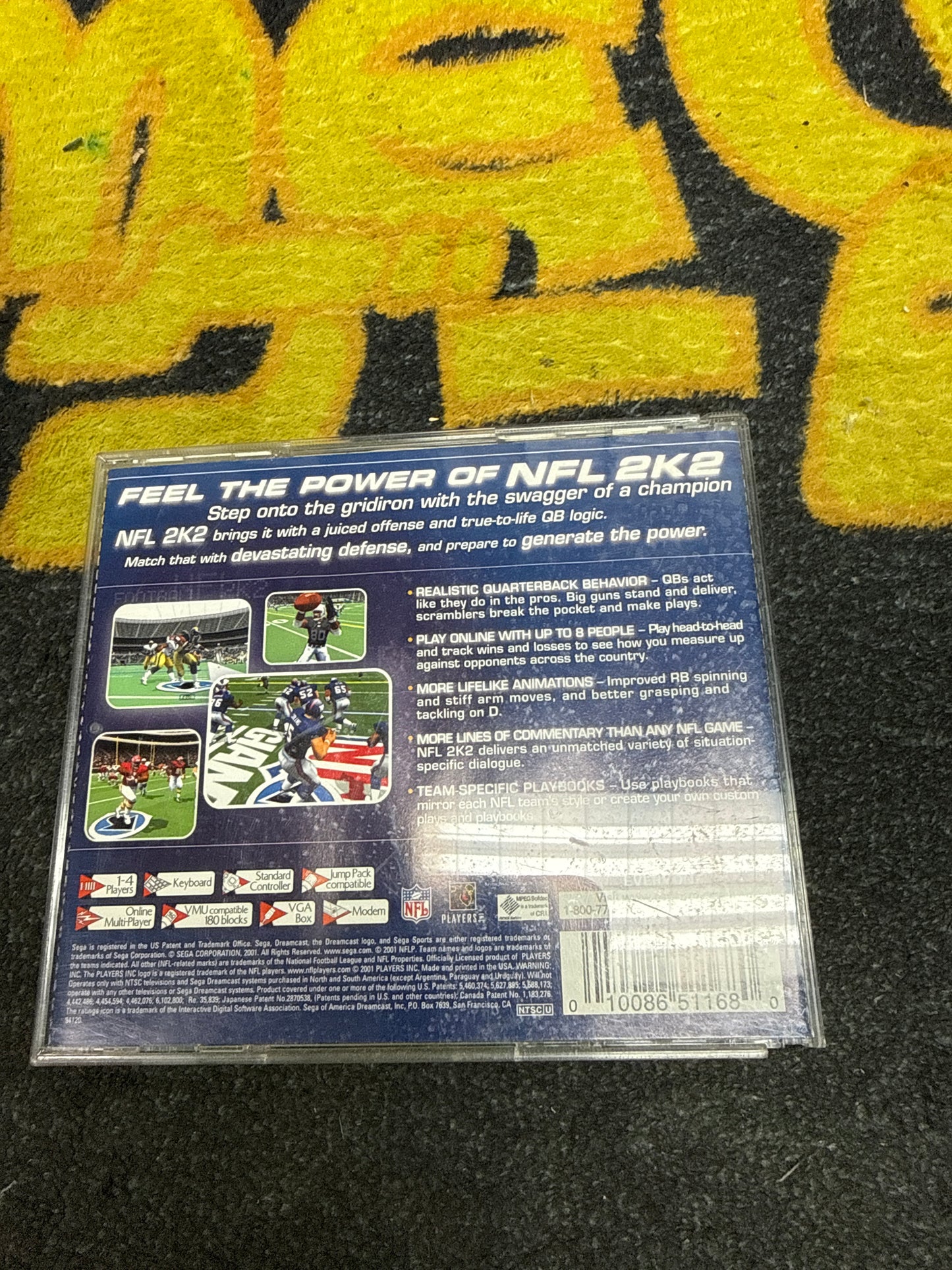 NFL 2K2 for Sega Dreamcast (Used)