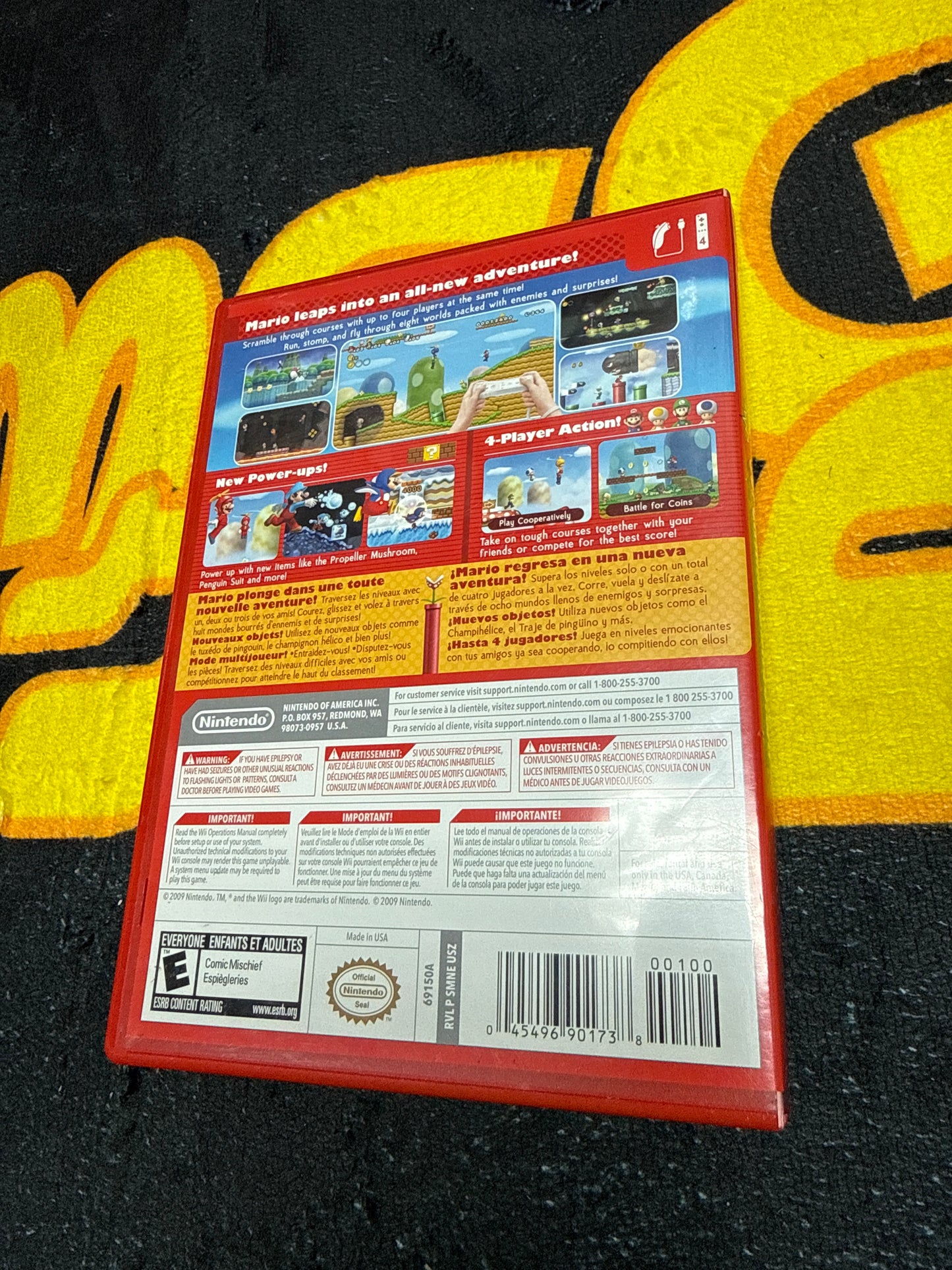 New Super Mario Bros. with Inserts for Nintendo Wii (Used)