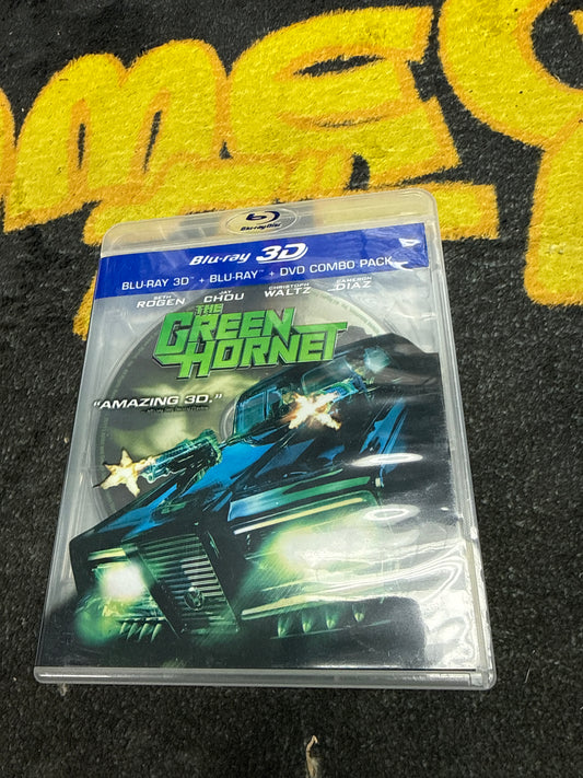 The Green Hornet 3D Blu Ray + Blu Ray + DVD (Used)
