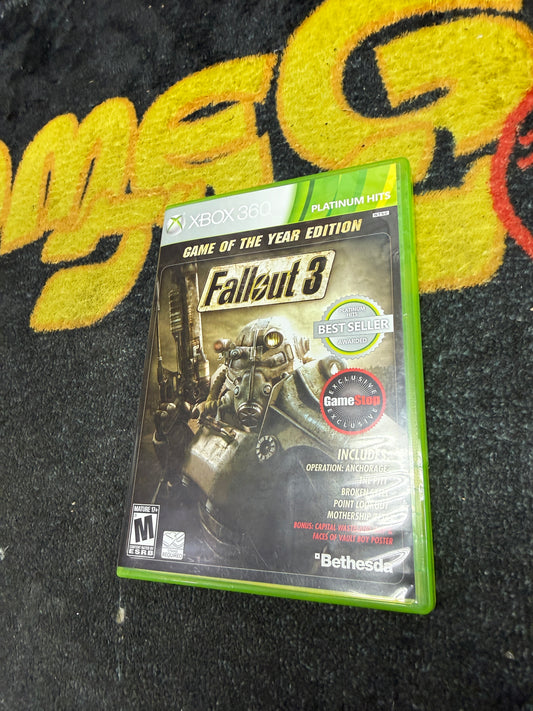 Fallout 3 Game of the Year GameStop Exclusive Edition (Used) Great Condition