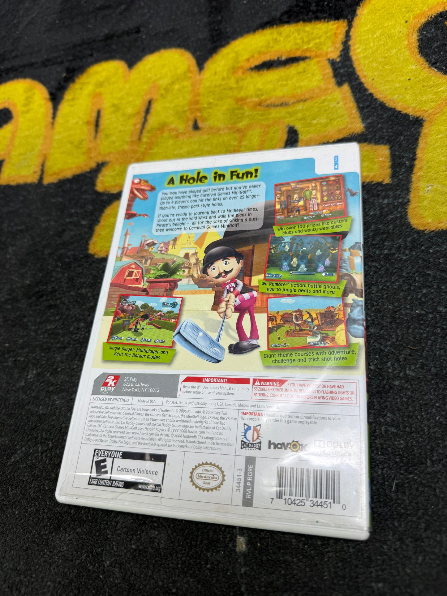 Carnival Games Mini Golf for Nintendo Wii (Used)