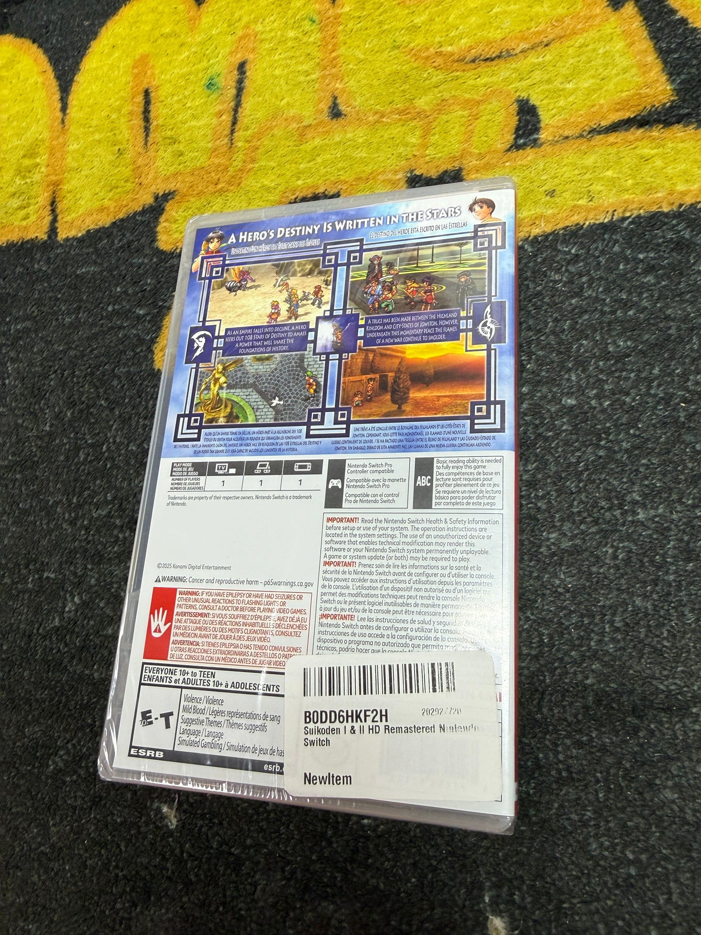 Suikoden I & II HD Remaster (Day One) for Nintendo Switch (New)