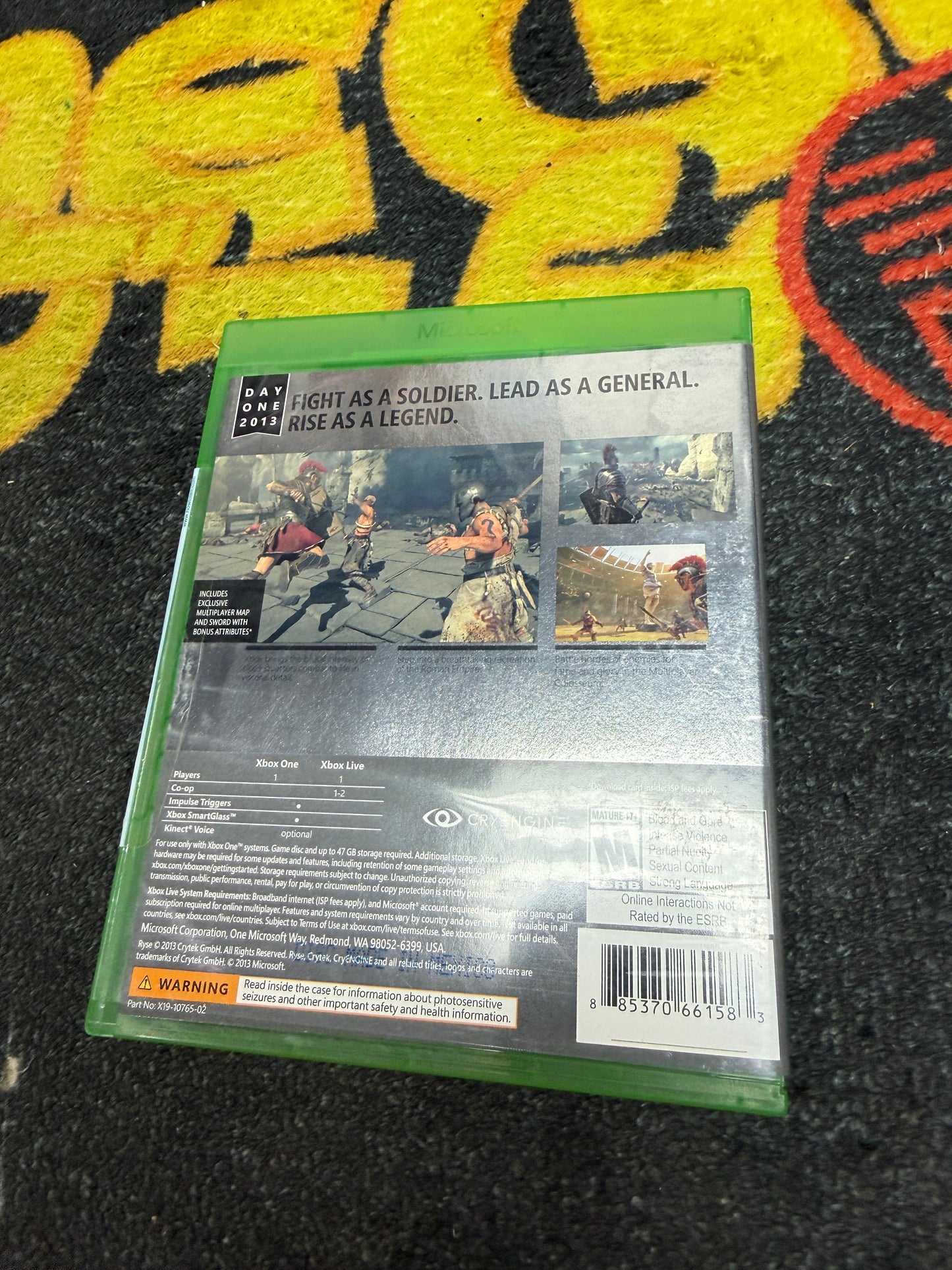 Ryse Son of Rome (Day One Edition) for Microsoft Xbox One (Used)