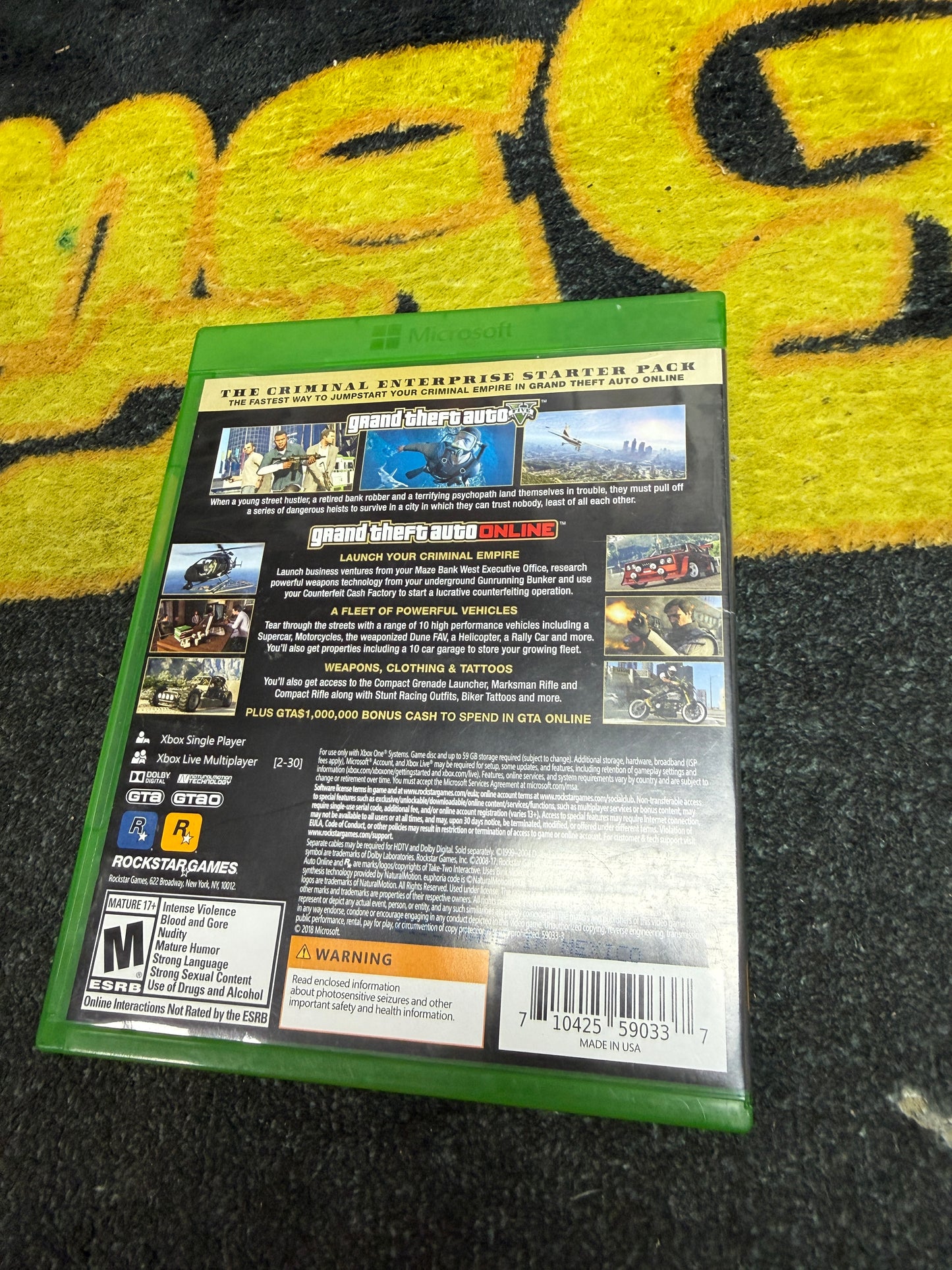Grand Theft Auto V for Microsoft Xbox One (Used)