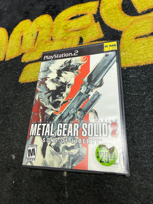 Metal Gear Solid 2 Sons of Liberty for Sony PlayStation 2 (Used)
