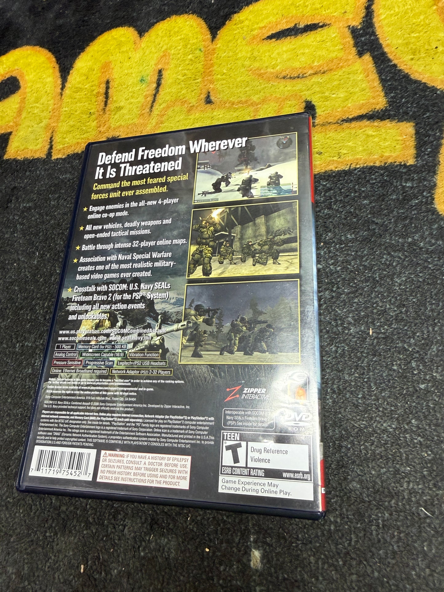 SOCOM Combined Assault (Greatest Hits) for Sony PlayStation 2 (Used)